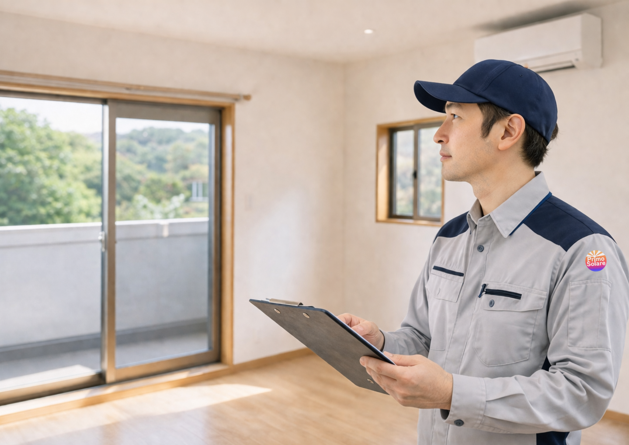 空き家の室内を点検する1級空き家管理士